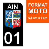 01 AIN - License plate stickers, available for CAR and MOTORCYCLE