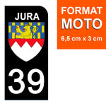 39 JURA - License plate stickers, available for CAR and MOTORCYCLE