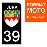 39 JURA - License plate stickers, available for CAR and MOTORCYCLE