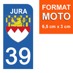 39 JURA - License plate stickers, available for CAR and MOTORCYCLE