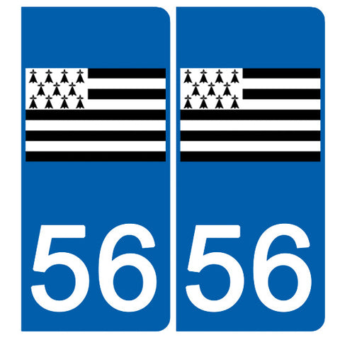 56 Gwen-ha-Du - License plate stickers, available for CAR and MOTORCYCLE