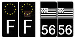 56 Gwen-ha-Du - License plate stickers, available for CAR and MOTORCYCLE