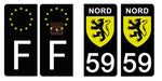 59 NORD - License plate stickers, available for CAR and MOTORCYCLE