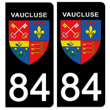 84 VAUCLUSE - Stickers pour plaque d'immatriculation, disponible pour AUTO et MOTO