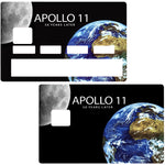 APOLLO 11, 50 years- credit card sticker, 2 credit card formats available