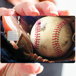 Baseball - credit card sticker, 2 credit card sizes available