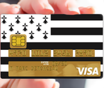 Bretagne, Breizh - credit card sticker, 2 credit card formats available