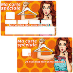 My special card, I have nothing left to wear - credit card sticker, 2 credit card formats available
