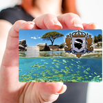 Between land and sea, Corsica- credit card sticker, 2 credit card formats available