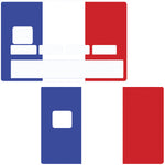 French flag - credit card sticker, 2 credit card formats available