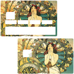 Woman, Art Deco- credit card sticker, 2 credit card formats available