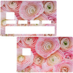 Peony flower- credit card sticker, 2 credit card formats available