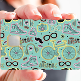 HIPSTER- credit card sticker, 2 credit card formats available