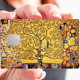 Klimt, the tree of life - credit card sticker, 2 credit card sizes available