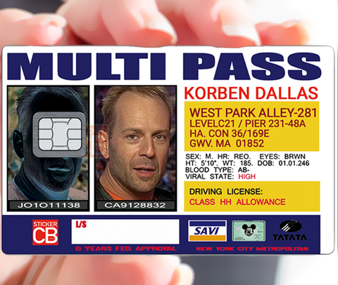 KORBEN Multi Pass - credit card sticker