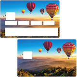 Mongolfiéres - credit card sticker, 2 credit card formats available