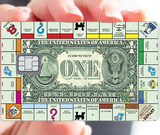 The dollar game - credit card sticker, 2 credit card formats