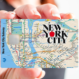 New York Metropolitan - credit card sticker, 2 credit card sizes available