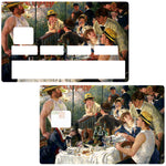 Le Déjeuner des canotiers by RENOIR - credit card sticker, 2 credit card formats available 