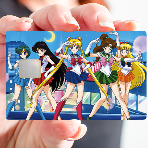 Tribute to Sailor Moon, limited edition 100 ex - credit card sticker, 2 credit card formats available