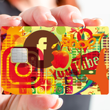 Le Déjeuner des canotiers by RENOIR - credit card sticker, 2 credit card formats available 