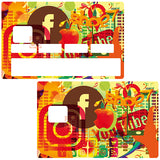 Shop on web - credit card sticker, 2 credit card formats available 