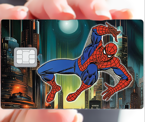 Tribute to SPIDERMAN, limited edition 100 ex - credit card sticker, 2 credit card formats available