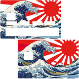 The great wave of Japan - credit card sticker, 2 credit card sizes available