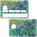 Van Gogh's Irises - credit card sticker, 2 credit card formats available