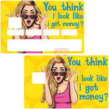 You Think? - credit card sticker, 2 credit card formats available
