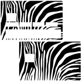 Zebra - credit card sticker, 2 credit card sizes available