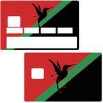 New flag of Martinique - credit card sticker, 2 credit card formats available