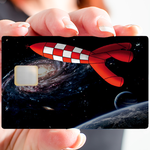 The rocket, limited edition of 100 copies - credit card sticker, 2 credit card formats available