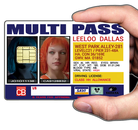 LEELOO Multi Pass - credit card sticker