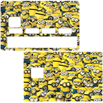Minions in bulk - credit card sticker, 2 credit card sizes available