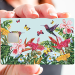BIRDS IN PARADISE - credit card sticker, 2 credit card formats available
