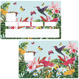 BIRDS IN PARADISE - credit card sticker, 2 credit card formats available