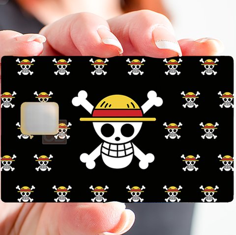 Skull, Bones and Hat - credit card sticker, 2 credit card sizes available
