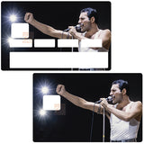 Freddie Mercury - credit card sticker, 2 credit card sizes available 