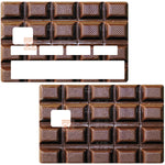 Chocolate bar - credit card sticker, 2 credit card formats available