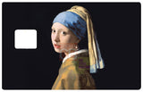 The Girl with a Pearl Earring by Johannes Vermeer - credit card sticker