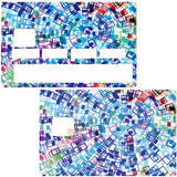 Color Vortex- sticker for bank card
