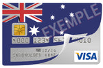 Australia flag - bank card sticker