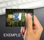 3 ROBOTS- credit card sticker
