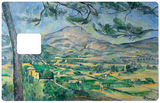 La Sainte Victoire, Cezanne - credit card sticker, 2 credit card formats available