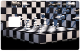 Chessboard-sticker for credit card, 2 credit card formats available 