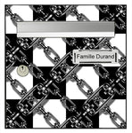 Mailbox Sticker, Checkerboard and Chain