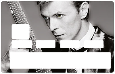 Tribute to David Bowie - sticker for bank card, 2 bank card formats available