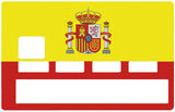Flag of Spain - credit card sticker