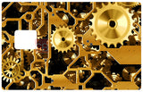 Gears- sticker for credit card, 2 credit card formats available